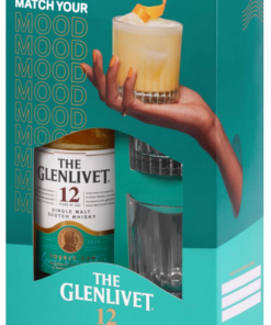 WHISKY GLENLIVET 12YO 0,7L 40% + SZKLANKI
