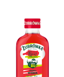 WÓDKA ŻUBRÓWKA ŻU WIŚNIA LIMONKA 90ML 30%
